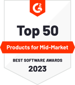G 2Best Software 2023 Badge MidMarket